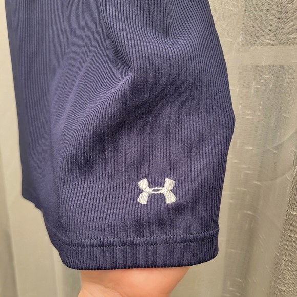 Under Armour Notre Dame Heat Gear Fitted Tank Top Navy Blue Size Large - Picture 3 of 6